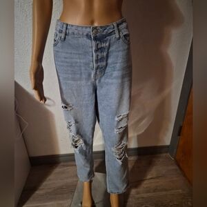Distressed Light Blue Women's Jeans